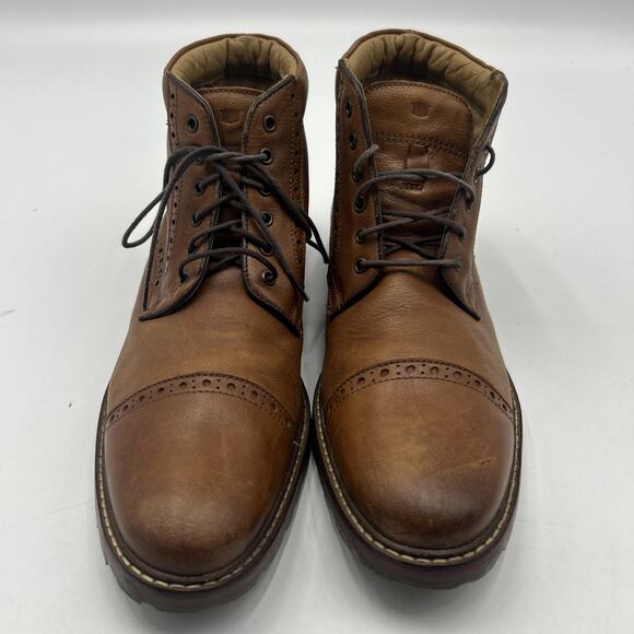 Florsheim Estabrook Cap Toe Boot Ankle high SIZE 11.5D TAN Leather. 14196-222 main image 9